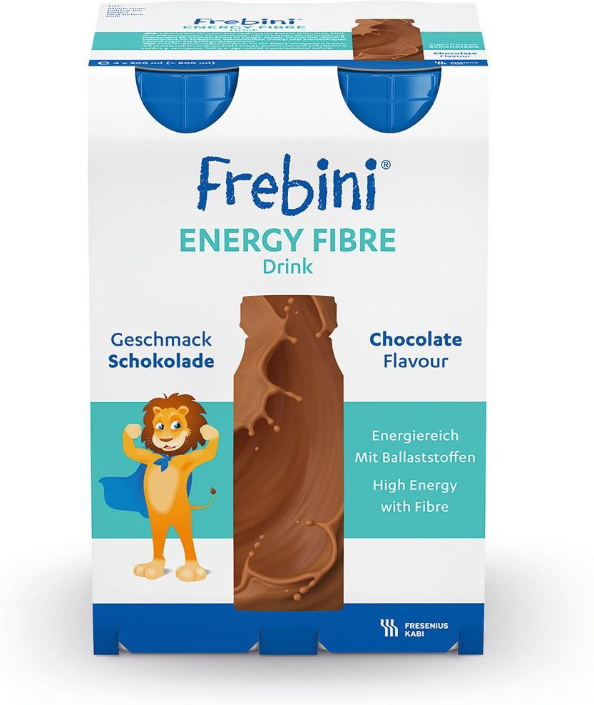 Frebini Energy Fibre Drink Schokolade Trinkfl. 4x200 ml Flüssigkeit
