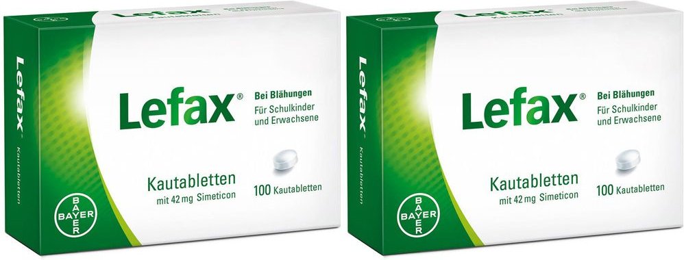 Lefax Kautabletten Doppelpack 2x100 St