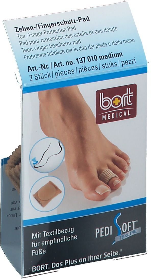 Bort PediSoft TexLine Zeh.Fing.Schutz Pad medium 2 St Fingerling