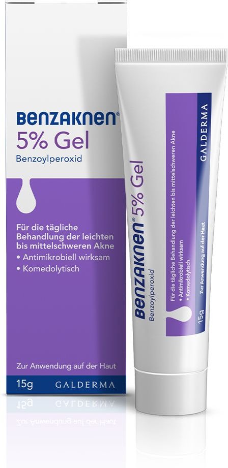 Benzaknen 5% Gel bei leichter bis mittelschwerer Akne