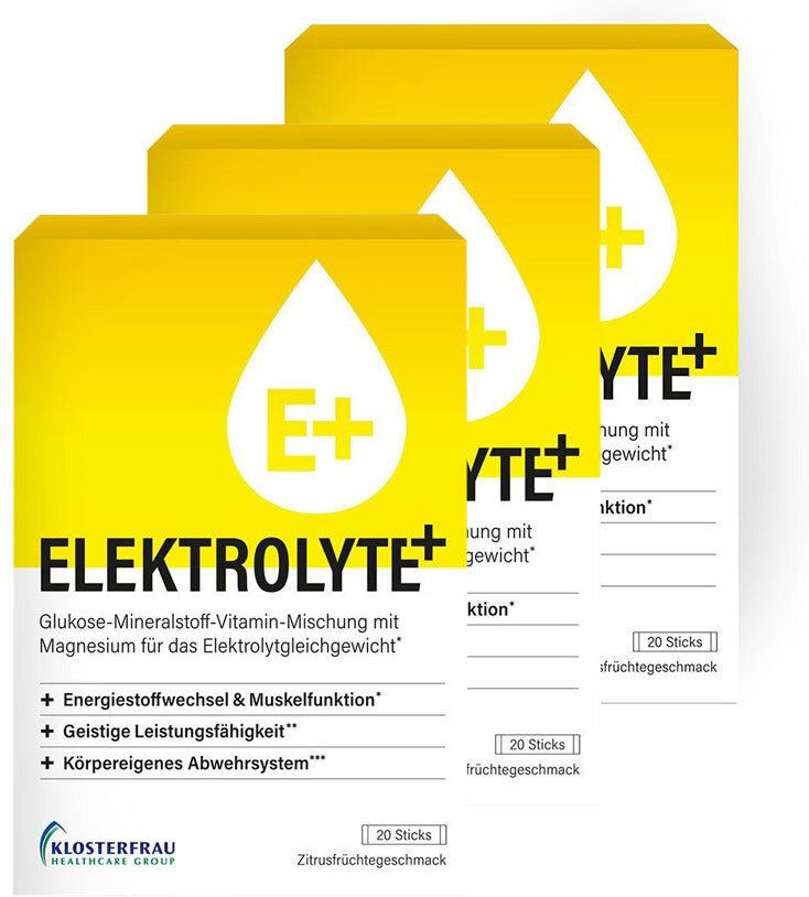 Klosterfrau Elektrolyte+ 3x20 St Granulat zur Herstellung einer Susp. zum Einnehmen