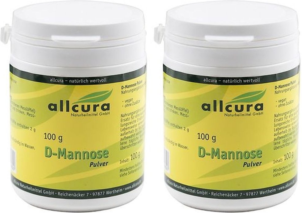 D-Mannose Pulver 2x 2x100 g zur Herstellung einer Lösung zum Einnehmen