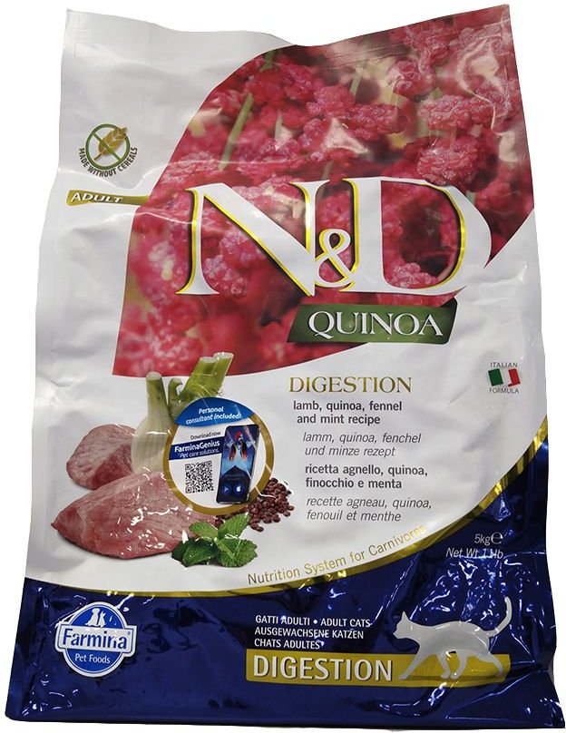 N&D CAT Quinoa Digestion Ad5Kg 5000 g Futter