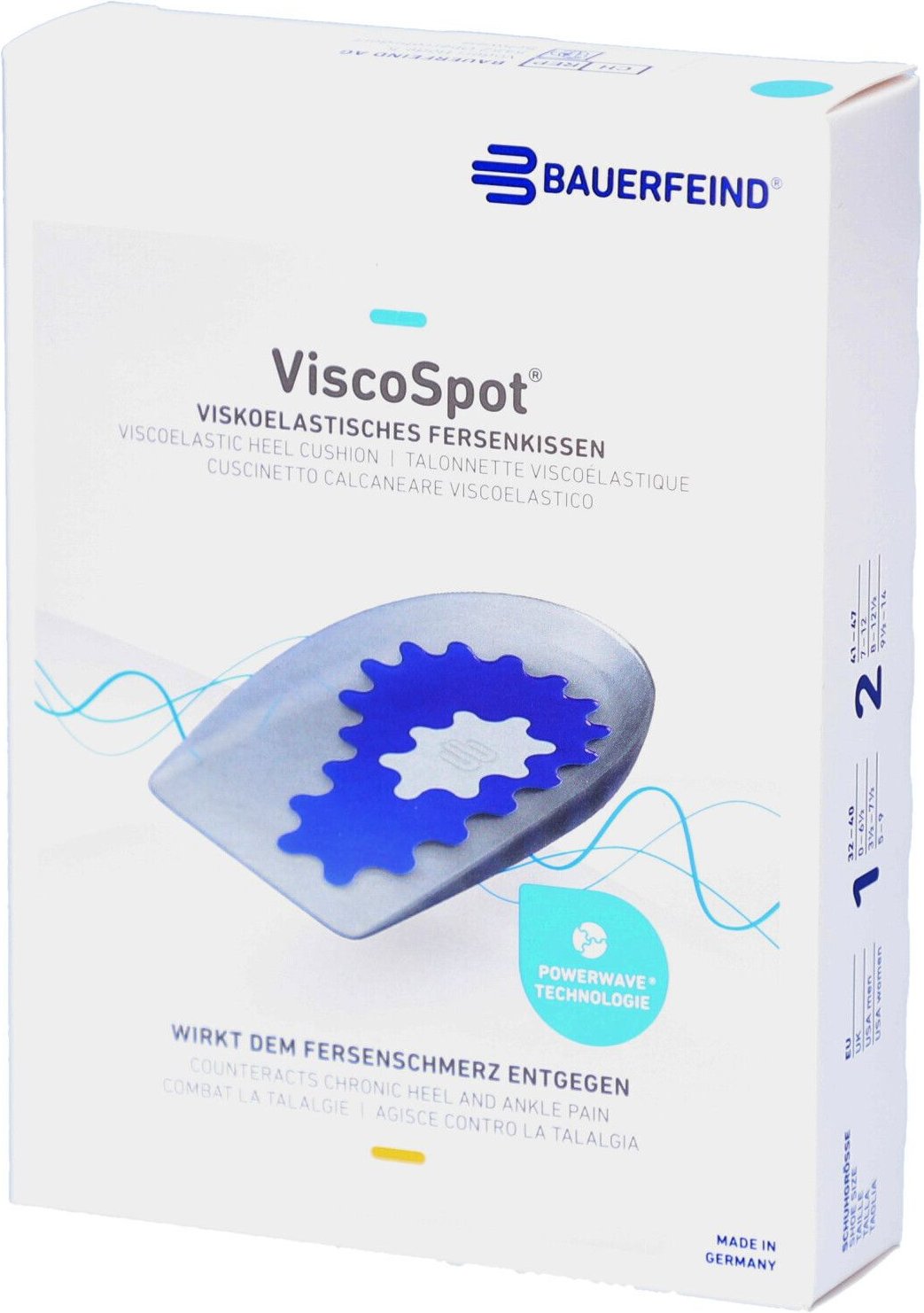 Viscospot Fersenkissen Gr1 rechts 1 Paar St Einlagen
