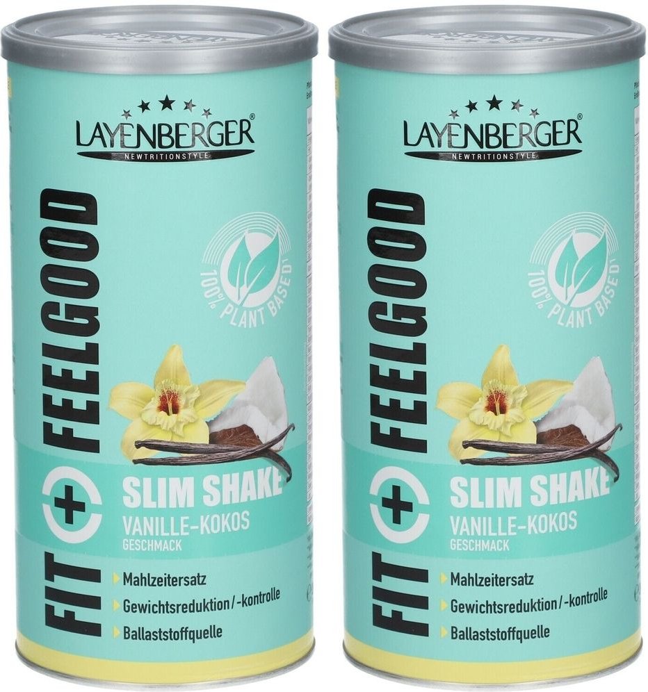 Layenberger Fit+Feelgood Slim Shake Vanille-Kokos Doppelpack 2x396 g Pulver