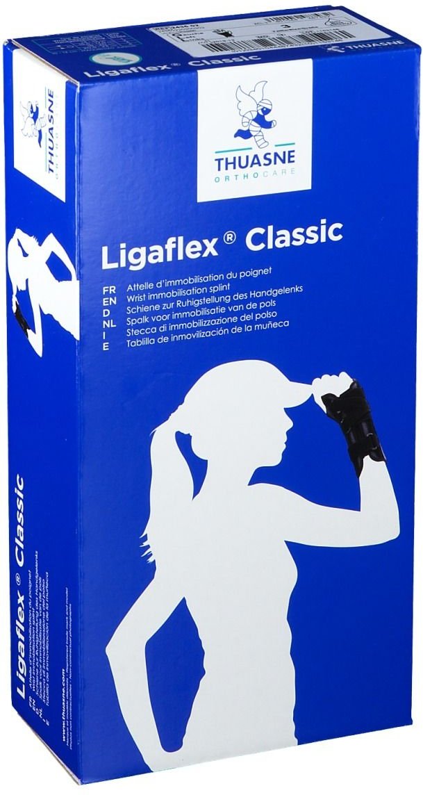 Thumbnail - Thuasne Ligaflex Klassiek Pols Links Zwart T3 1 St Bandage(s)