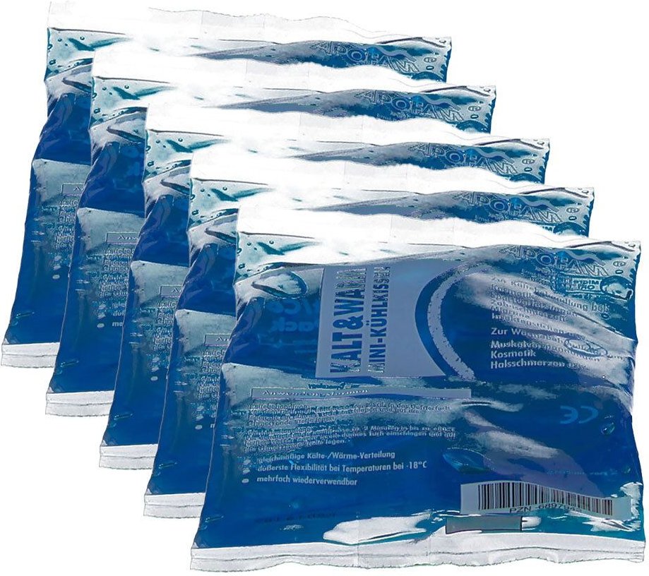 Apofam Kalt Warm Kompresse mini 8x13 cm 5x 5x1 St Kompressen