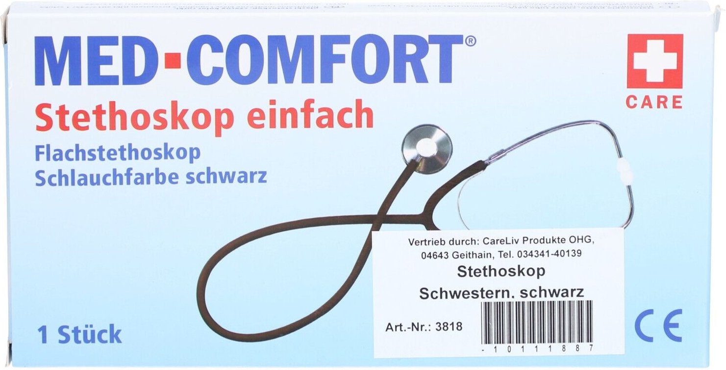 Stethoskop Schwester schwarz 1 St Test