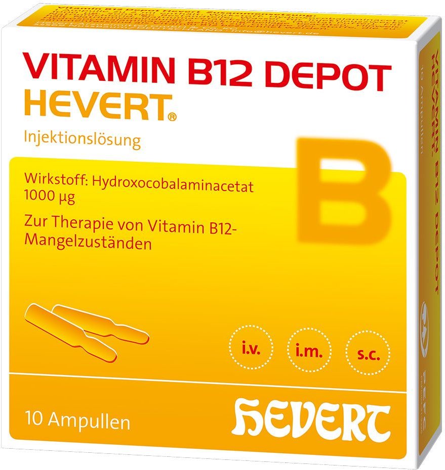 Vitamin B12 Depot Hevert Ampullen 10 St