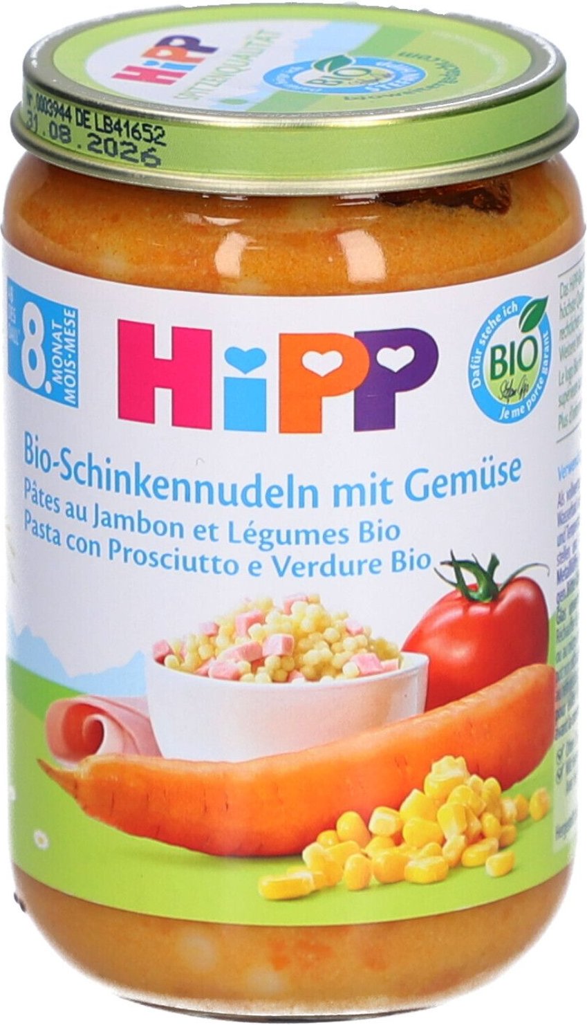 Hipp Bio-Schinkennudeln m Gemüse 8M 220 g Futter