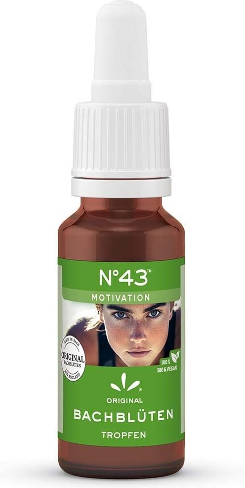 Bachblüten Nr.43 Motivation Tropfen 20 ml zum Einnehmen