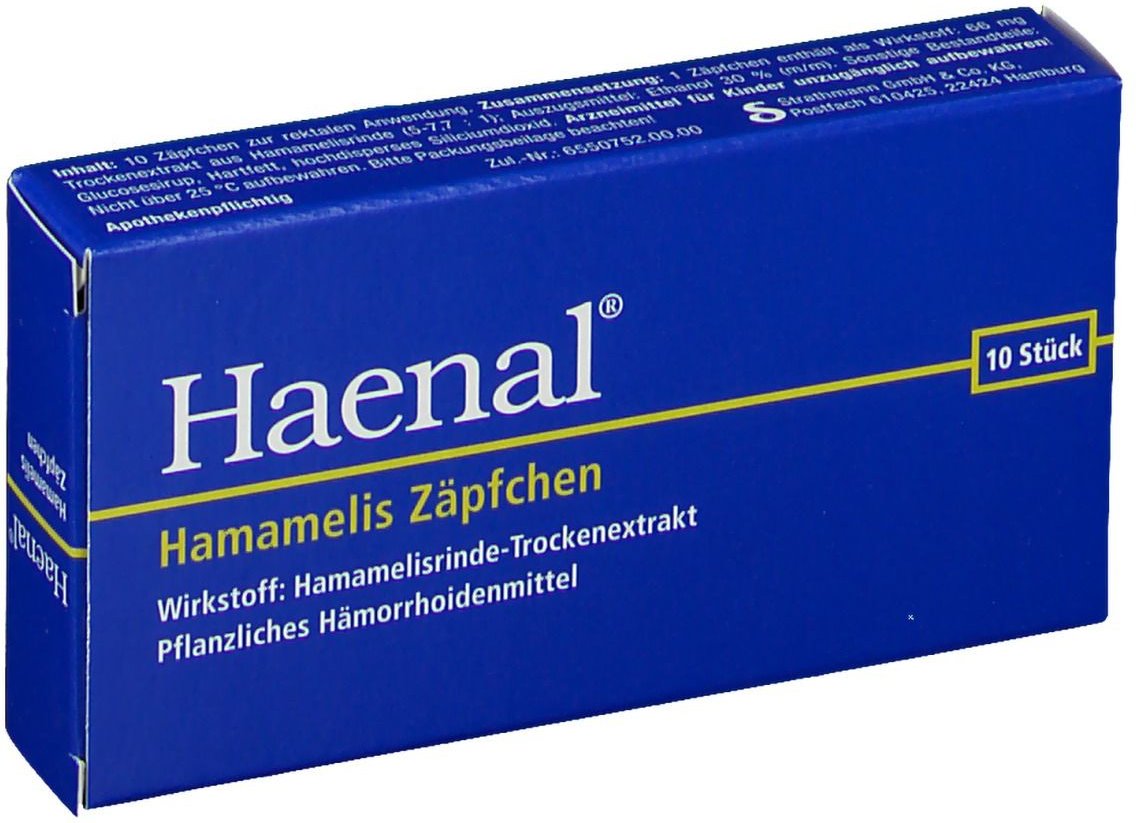 Thumbnail - Haenal Hamamelis Zäpfchen 10 St Suppositorien