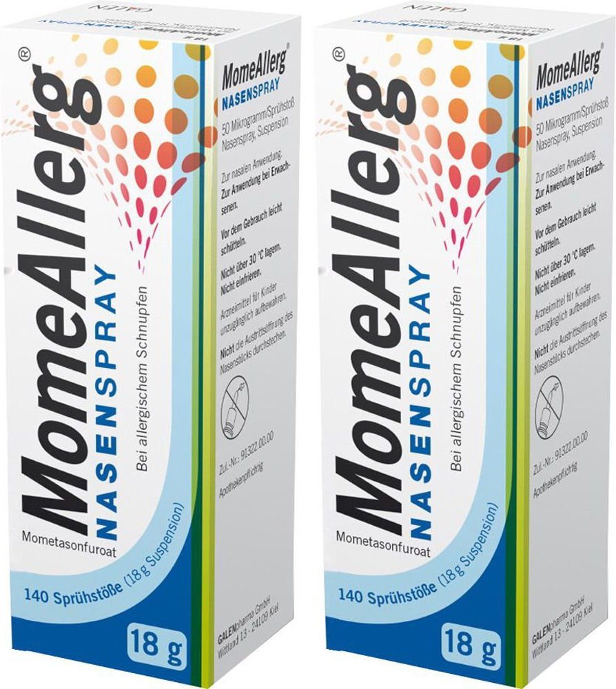 Momeallerg 50Ug/Spruehs140 Doppelpack 2x18 g Nasenspray