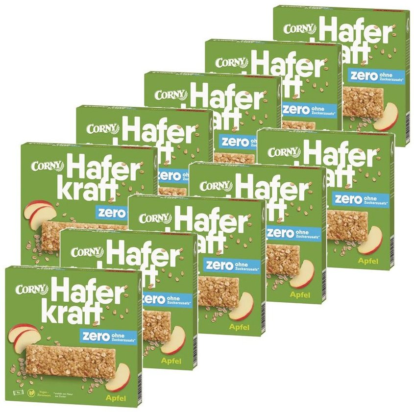 Corny Haferkraft Zero Faltschachtel Apfel 10x4 Stk. St Riegel