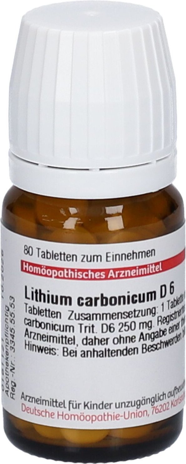 Lithium Carbonicum D 6 Tabletten 80 St