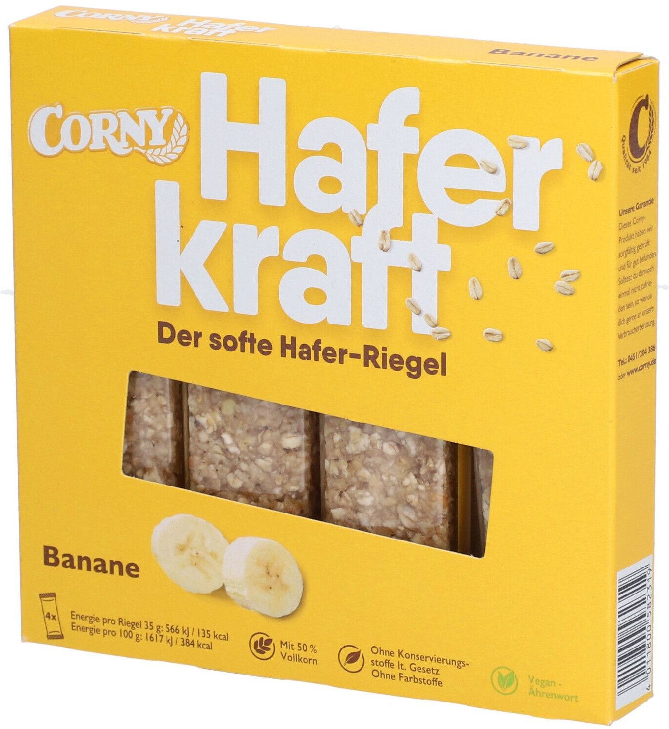 Corny Haferkraft Faltschachtel Banane 4 St Riegel