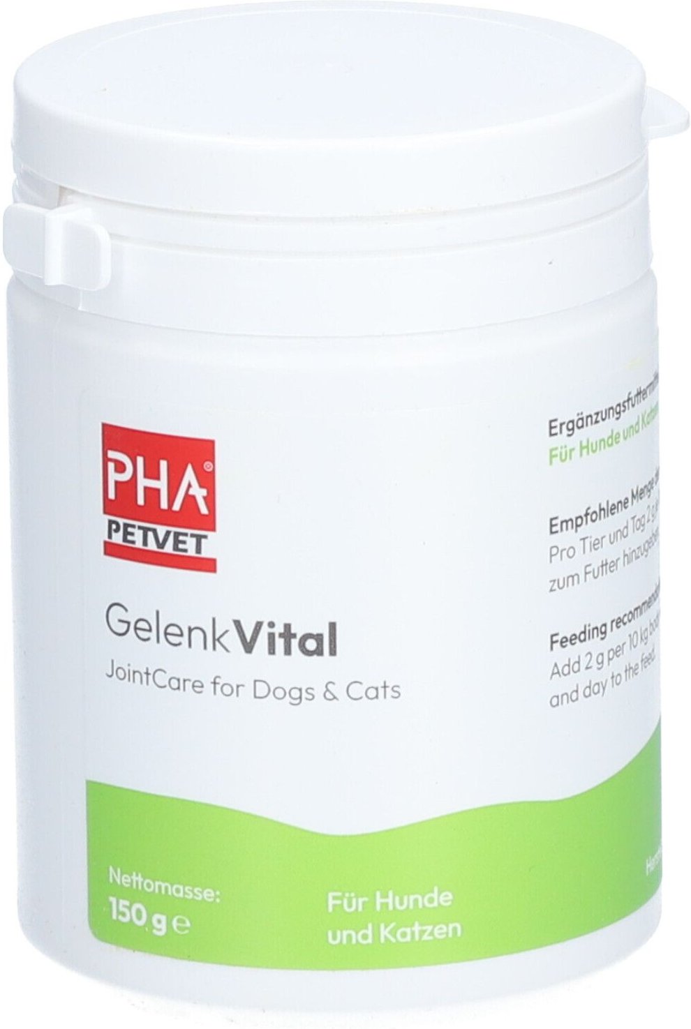 Thumbnail - PHA GelenkVital Erg.Futterm.Pulver f.Hunde/Katzen 150 g Pulver
