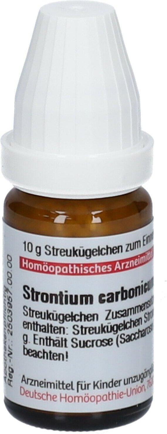 Strontium Carbonicum D 30 Globuli 10 g