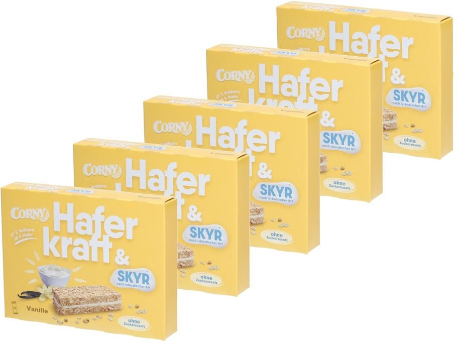 Corny Haferkraft Skyr Vanille x5 5x3 St Riegel