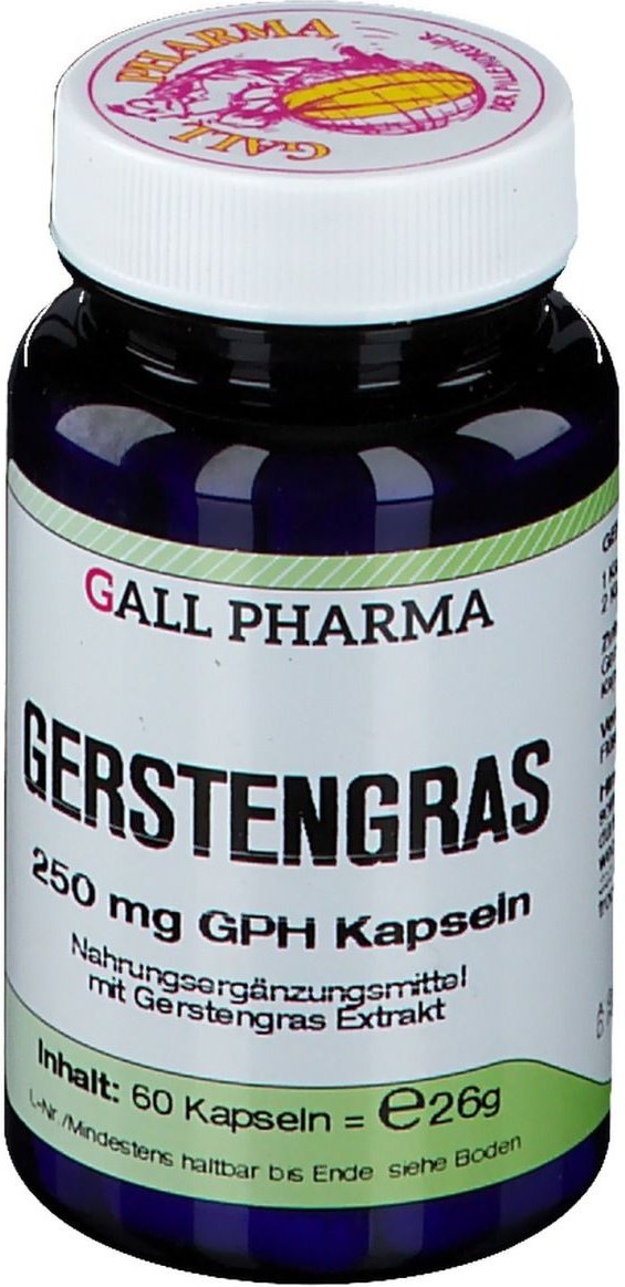 Gerstengras 250 mg GPH Kapseln 60 St