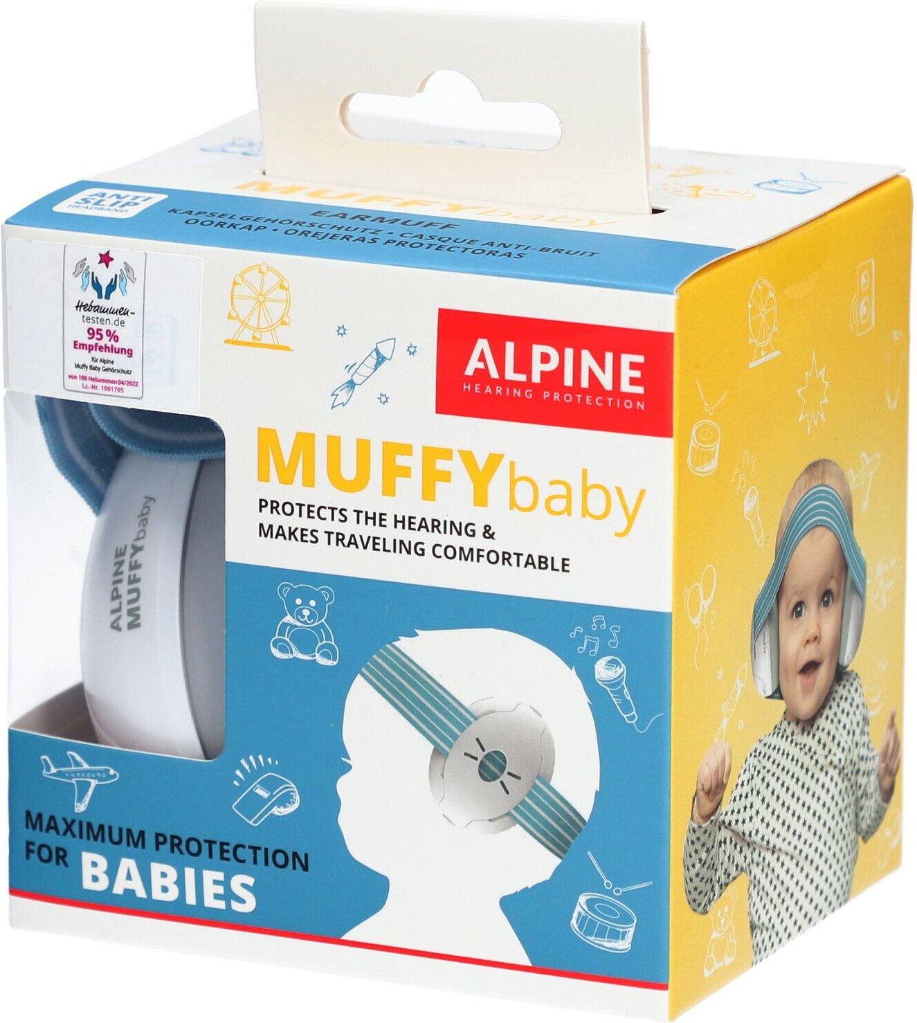 Alpine Muffy Baby Kapselgehörschutz blau 1 St Sonstige