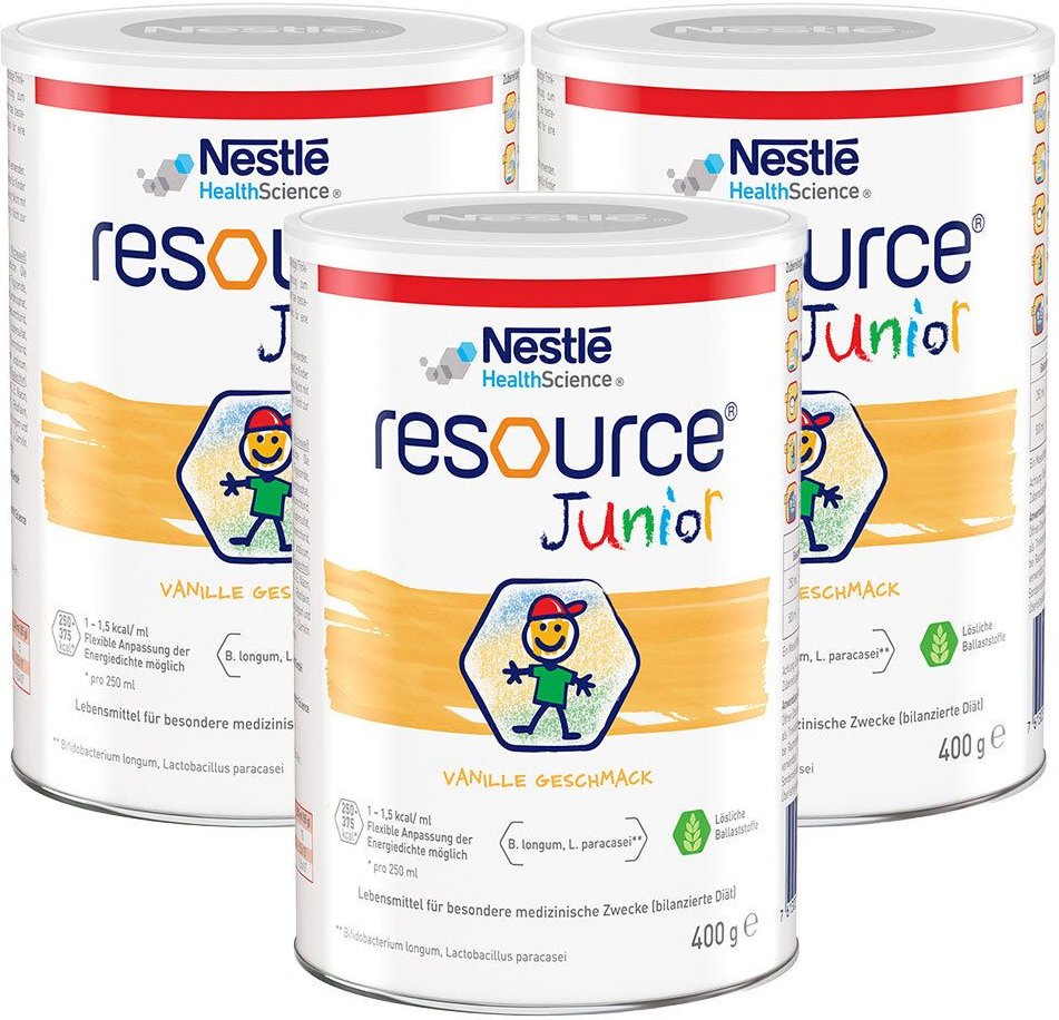 3x Resource Junior Pulver 3x400 g