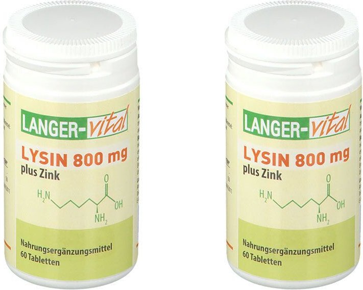 Lysin 800Mg + Zink x2 2x60 St Tabletten