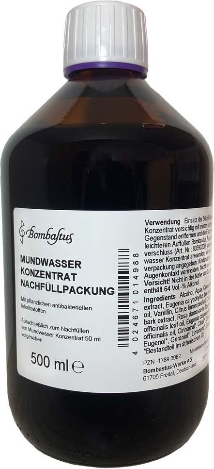 Mundwasser Konzentrat Bombastus 500 ml