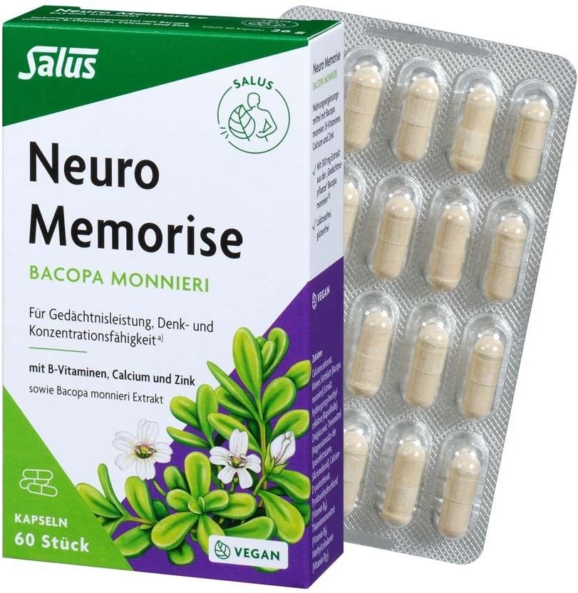 Neuro Memorise Bacopa monnieri Kapseln Salus 60 St