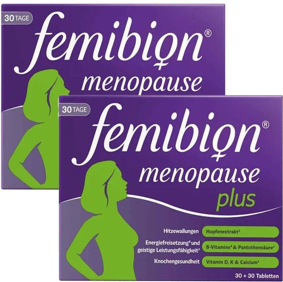 Femibion® Menopause Plus, hormonfreie Formulierung x2 2x2x30 St Tabletten