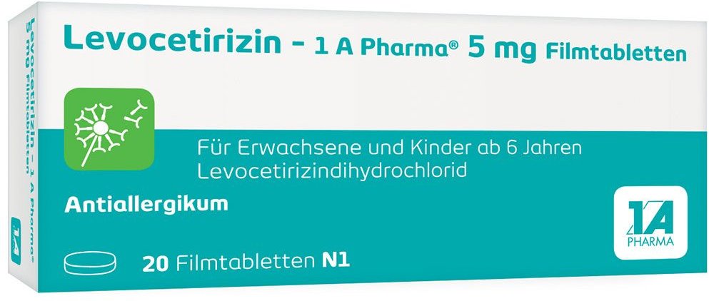 Levocetirizin-1A Pharma 5 mg Filmtabletten 20 St