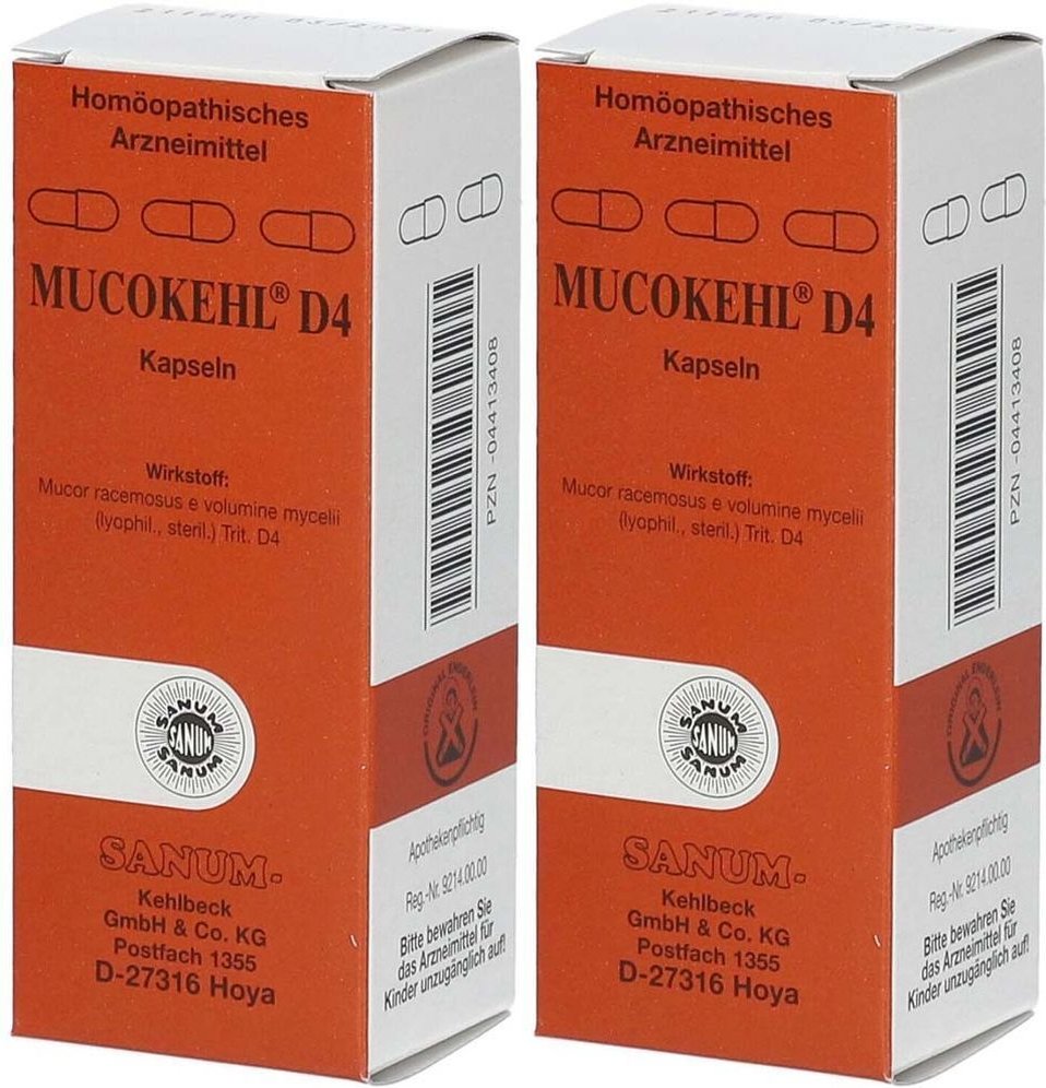Mucokehl Kapseln D 4 Doppelpack 2x20 St