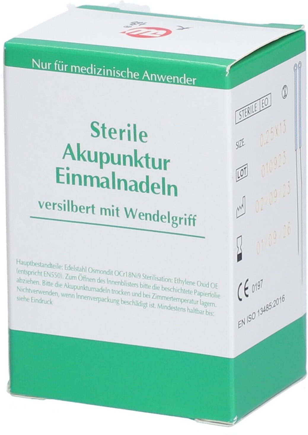 Akupunkturnadeln Tianxie 0,25x13mm steril Einm.