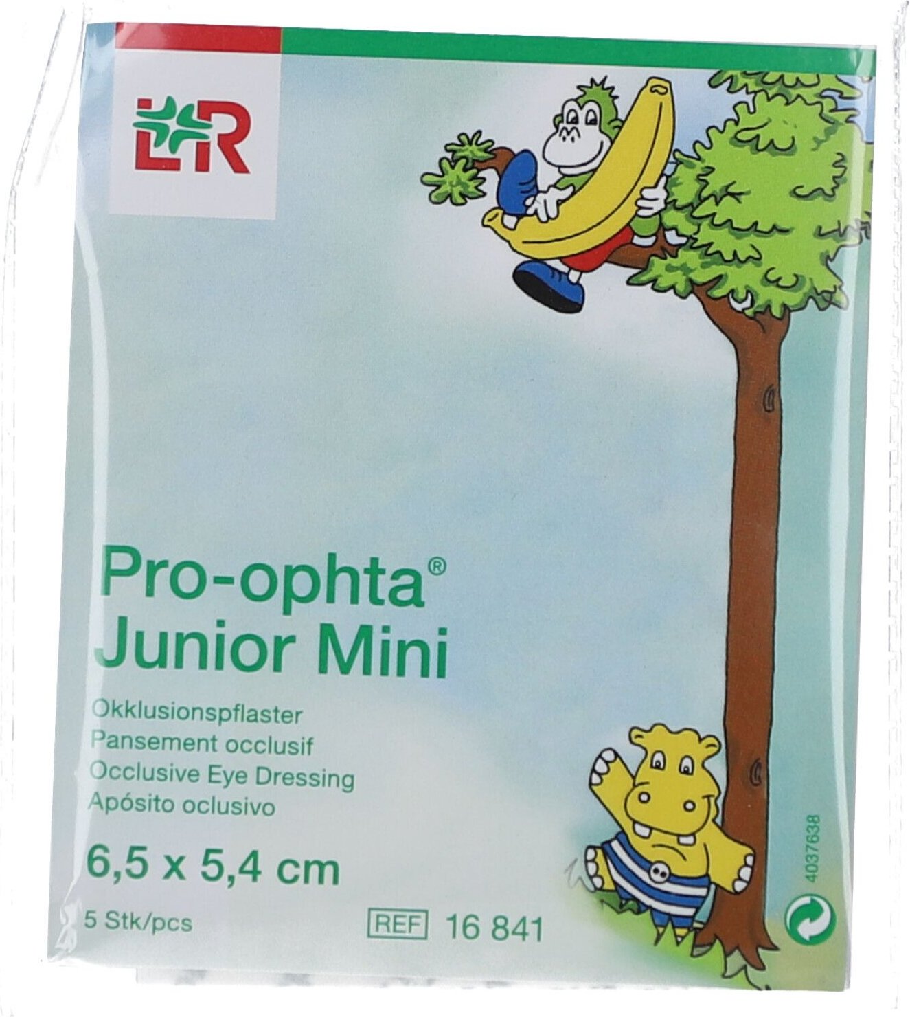 Pro-Ophta Junior mini Okklusionspflaster 5 St Pflaster