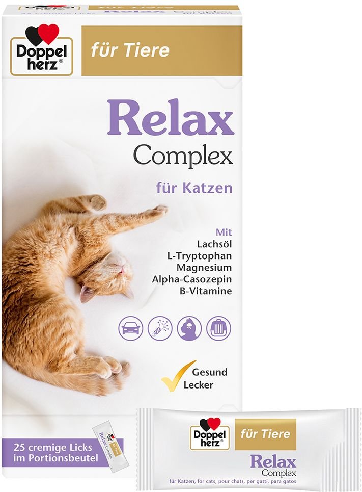 Thumbnail - Doppelherz für Tiere Relax Complex Port.Btl.f.Kat. 25x10 g Paste