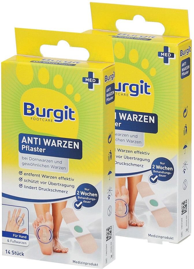 Burgit Anti Warzen Pflaster 2x14 St