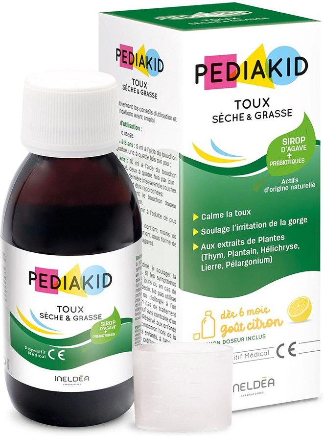 Thumbnail - Pediakid Dikke en Droge Hoest 125 ml Sirup