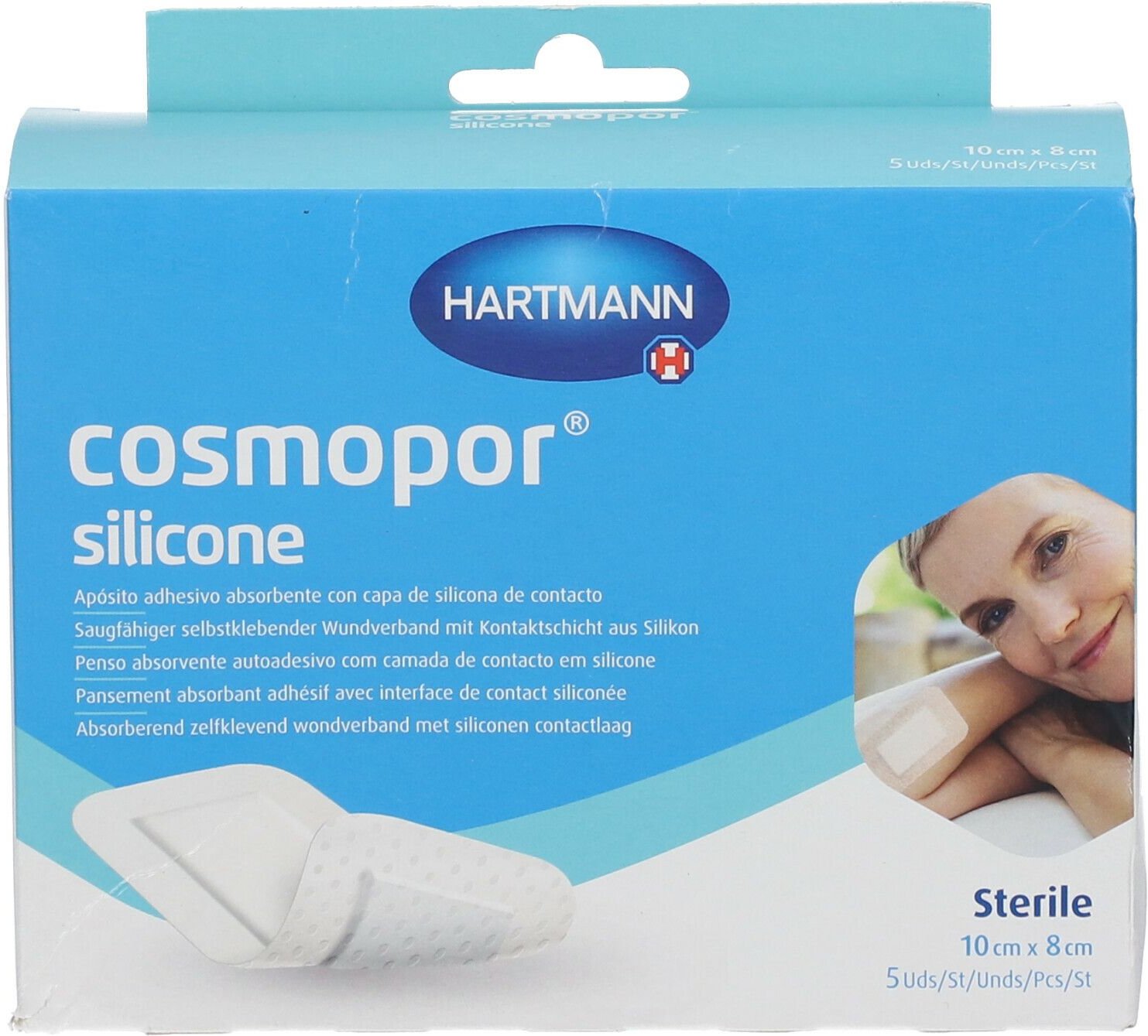 Hartmann Cosmopor Silicone 10 x 8 cm 901112 5 St Kombipackung