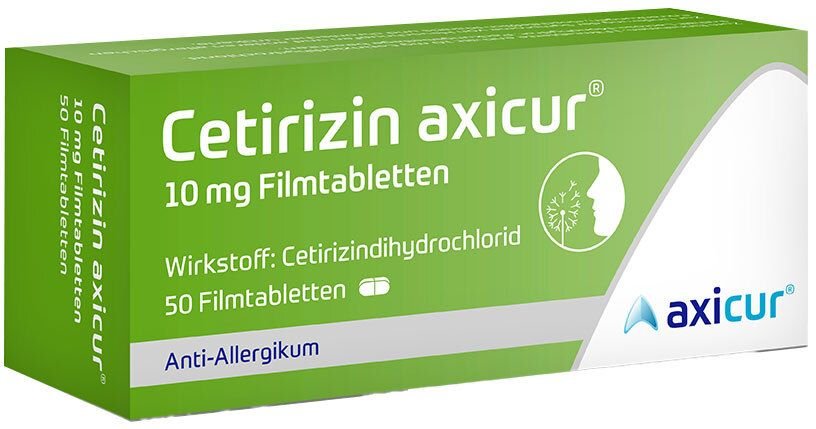 Cetirizin axicur 10 mg Filmtabletten 50 St