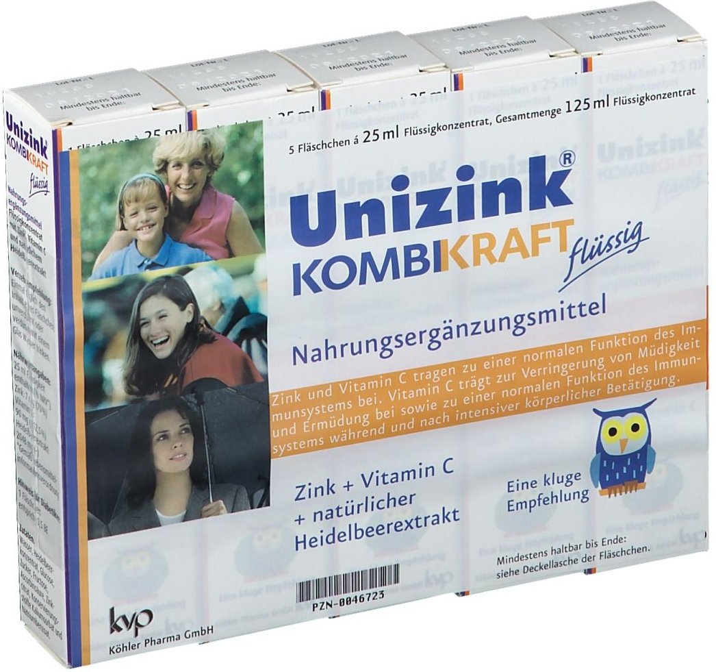 Unizink Kombikraft 5x25 ml Flaschen