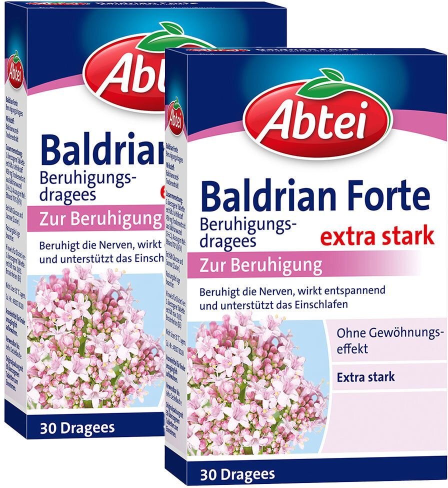 Thumbnail - Abtei Baldrian forte überzogene Tabletten x2 2x30 St Überzogene