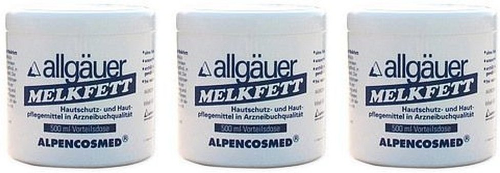 3x Allgäuer Melkfett 3x500 ml Körperpflege