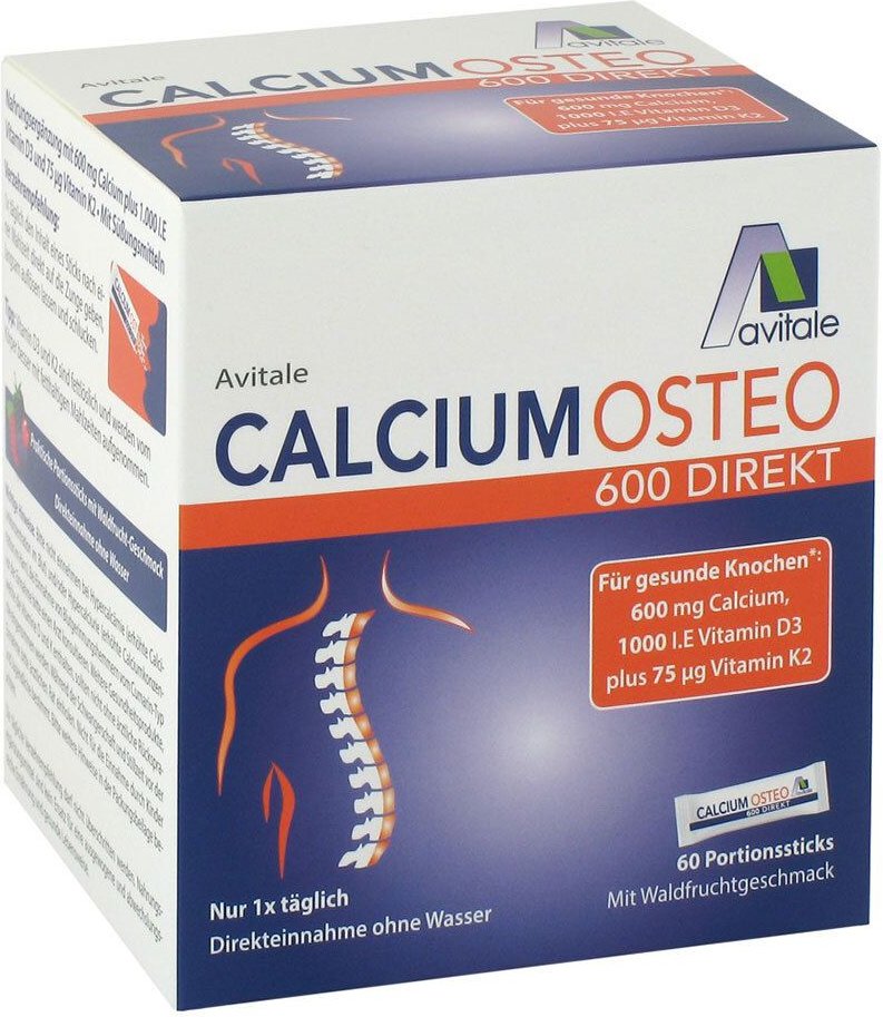 Calcium Osteo 600 Direkt Portionssticks 60 St Pulver