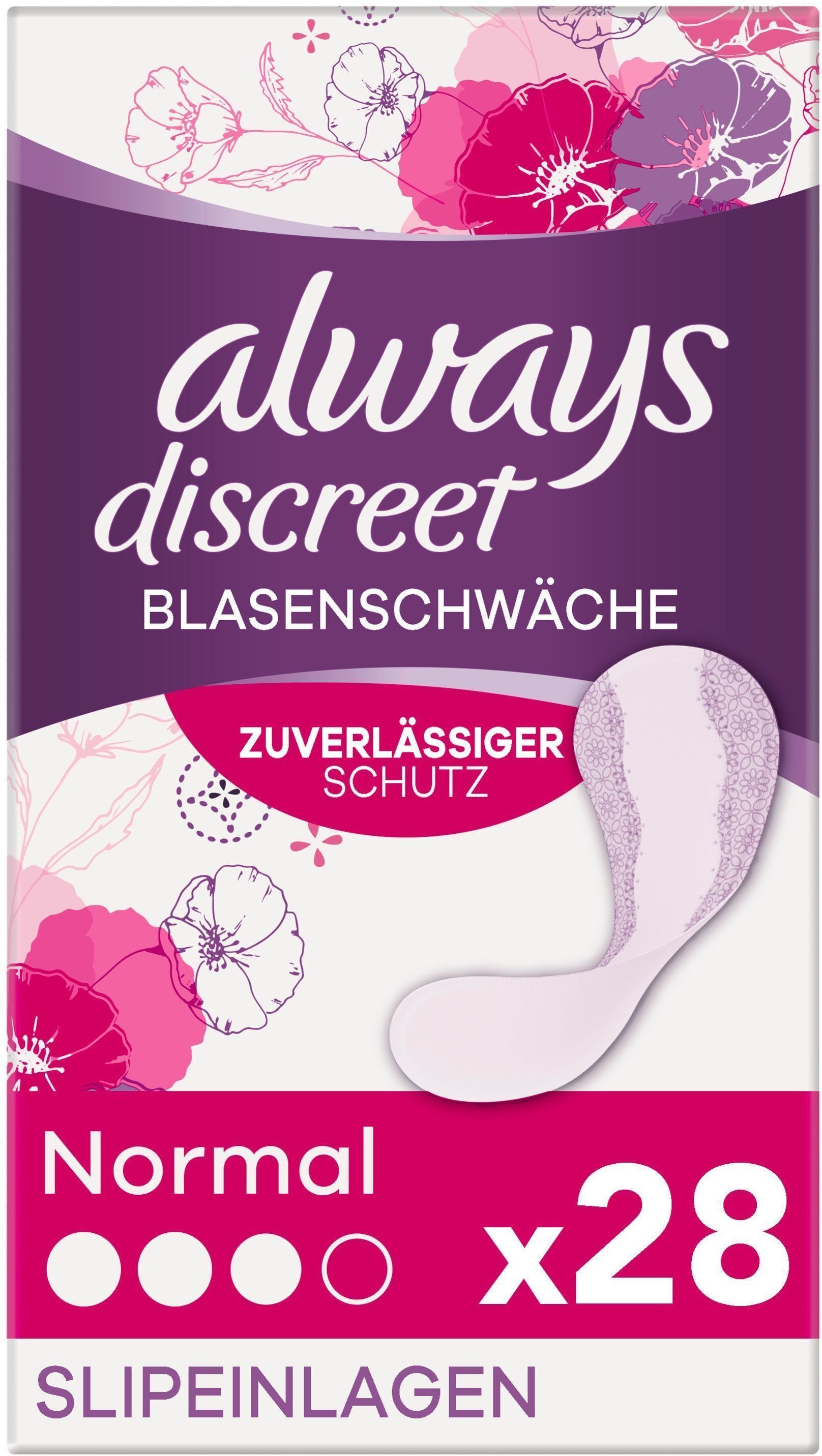 Always discreet Inkontinenz Liner Slipeinlagen 28 St Binden