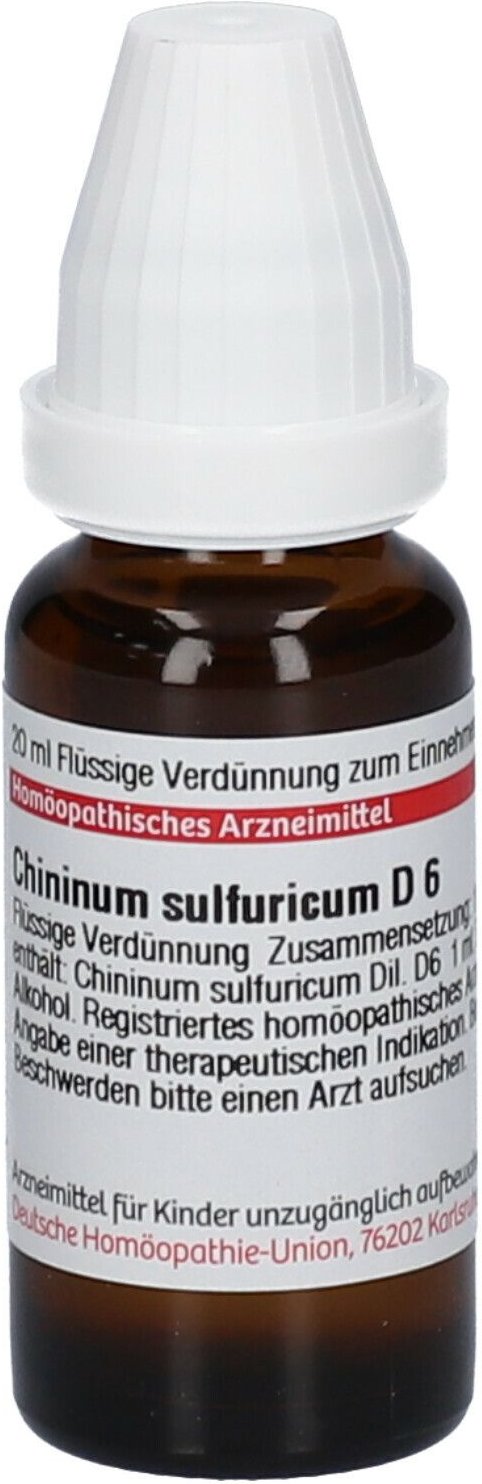 Chininum Sulfuricum D 6 Dilution 20 ml