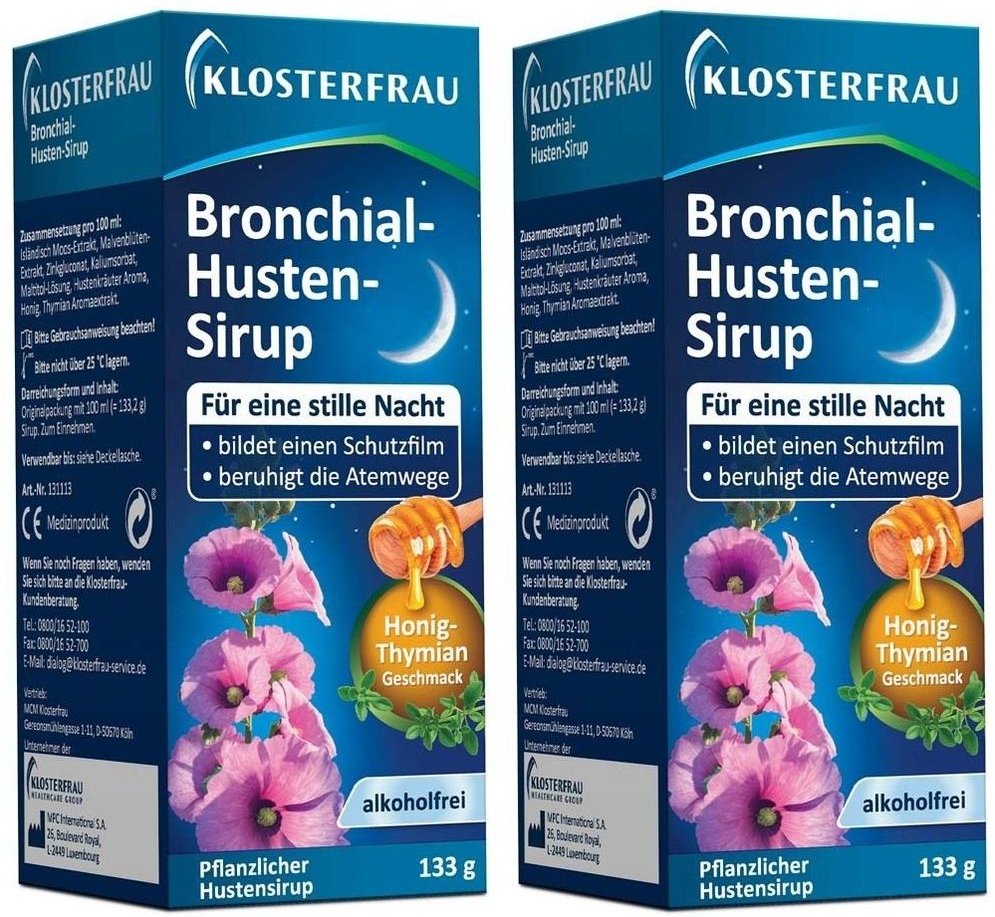 Klosterfrau Bronchial-Husten-Sirup 2x 2x133 g Sirup