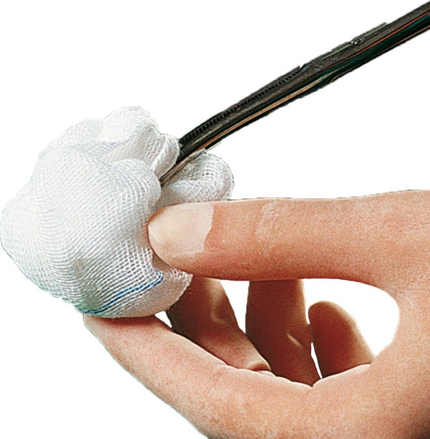 Gazin Tupfer pflaum.steril 2+2 Schutzr.o.RK 100 St