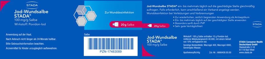 Jod-Wundsalbe STADA 100 mg / g