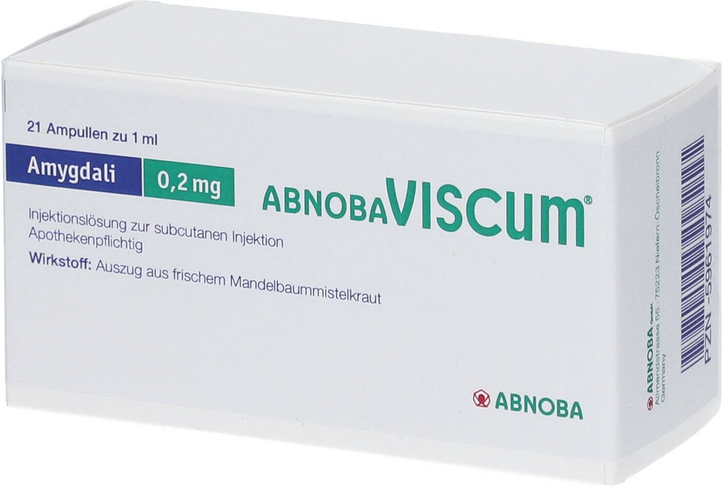 Abnobaviscum Amygdali 0,2 mg Ampullen 21 St