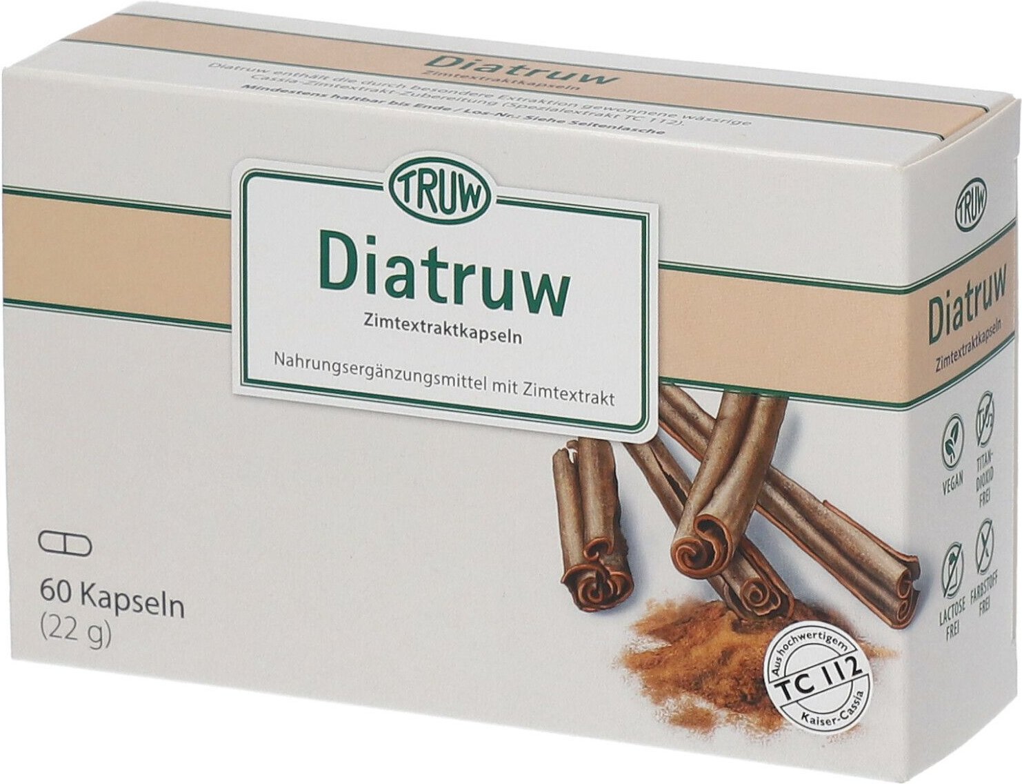 Thumbnail - Diatruw Zimtextraktkapseln 60 St Kapseln